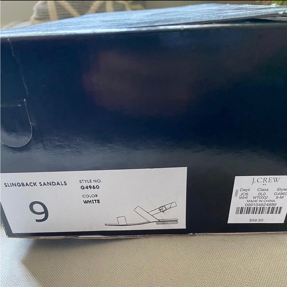 J Crew two strap white sling back sandals - Picture 4 of 4